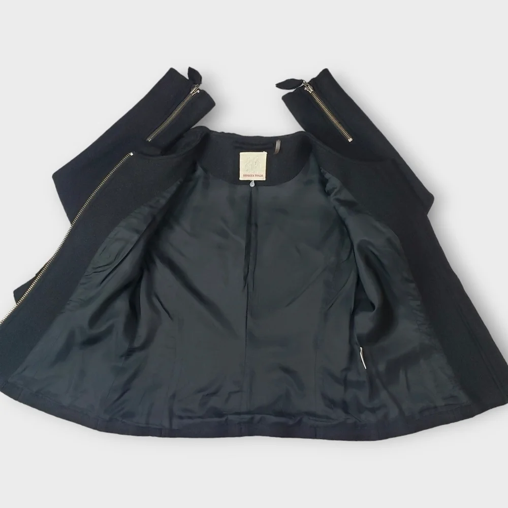 Rebecca Taylor Wool Ruffled Jacket - Picture 11 of 12